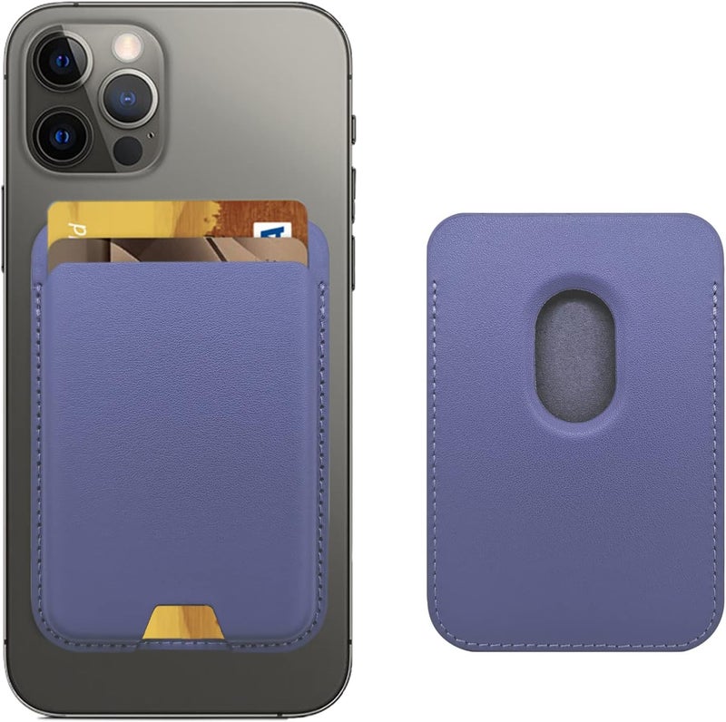 iLodn Magnetic Wallet Compatible with MagSafe for iPhone 17 16 15 14 13 12 Pro Max Air Plus Model, Mag 3 Safe Card Holder Stick on Accessories for Cell Phone & Case, Violet - Image 1